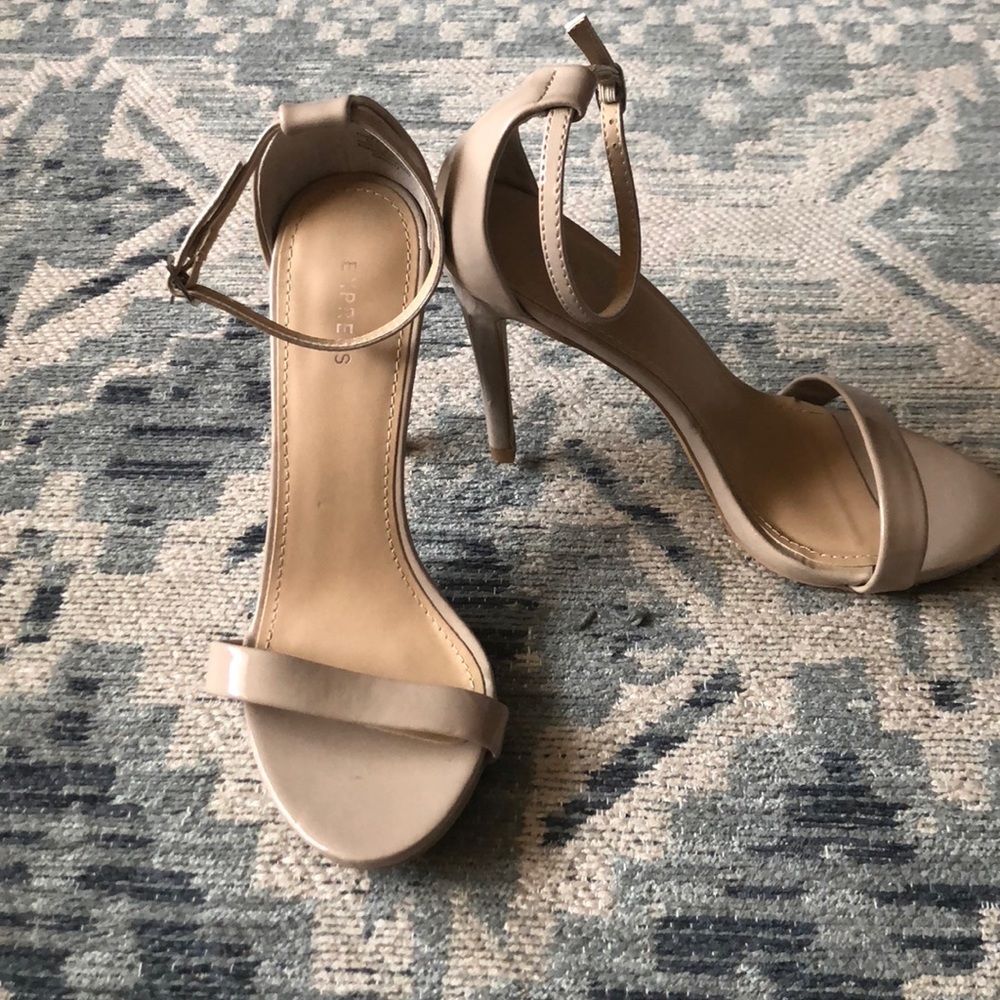 Express nude patent leather stilettos